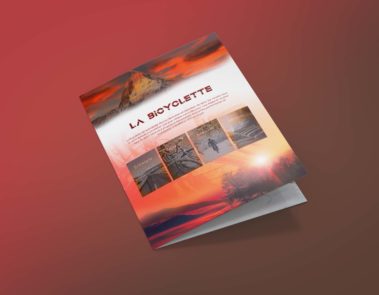 flyer graphique communication